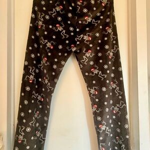 Festive Skeleton Print Leggings